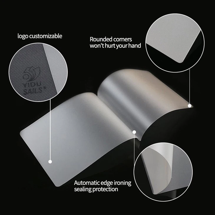 round corner of laminating film