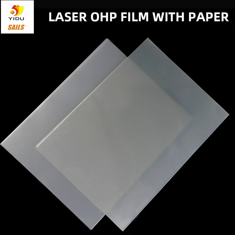 LASER OHP FILM WITH PAPER